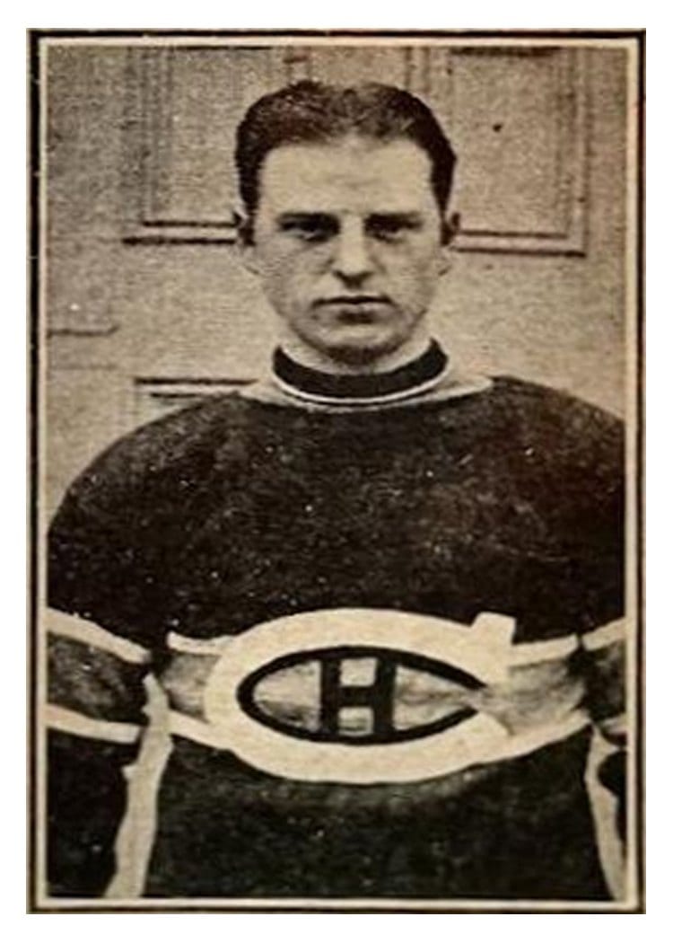 1924 V130 Maple Crispette Aurel Joliat #14 card