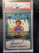 2023-24 Panini Court Kings Fresh Paint Autographs Ausar Thompson #FP-ATD card