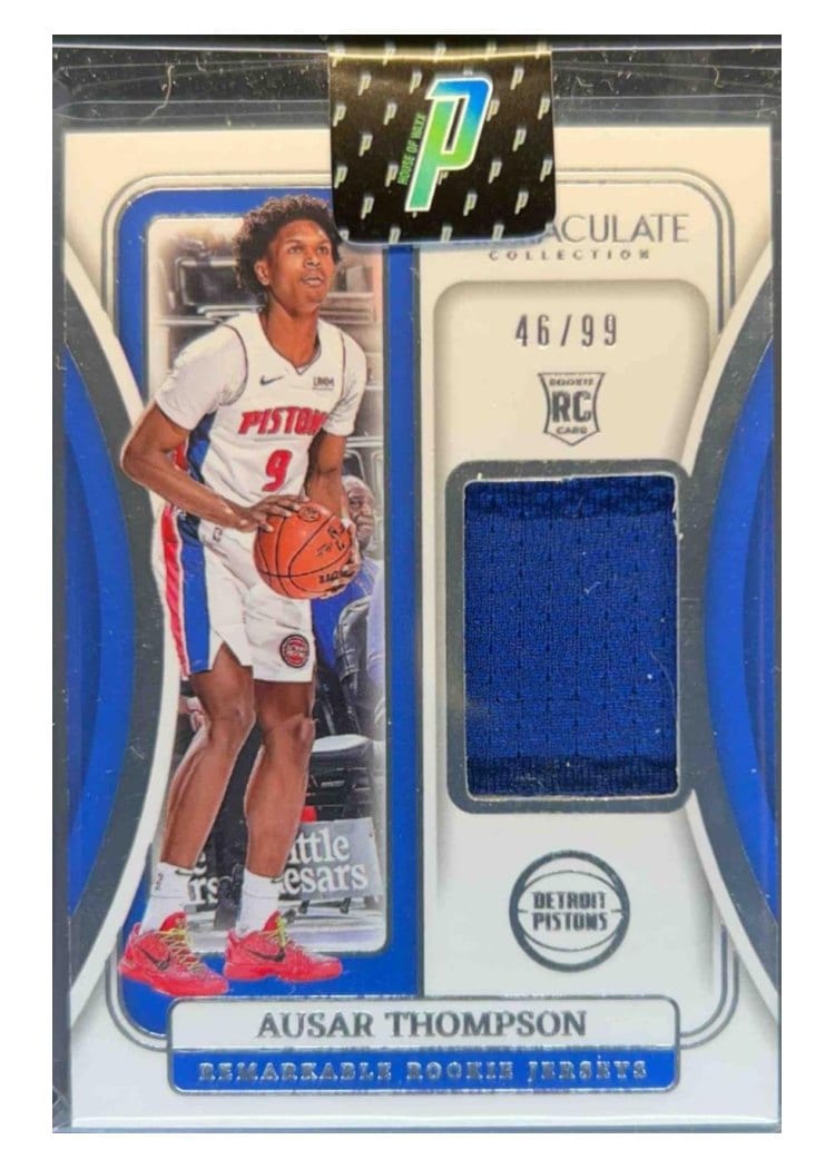 2023-24 Panini Immaculate Collection Remarkable Rookie Jerseys Ausar Thompson #5 card
