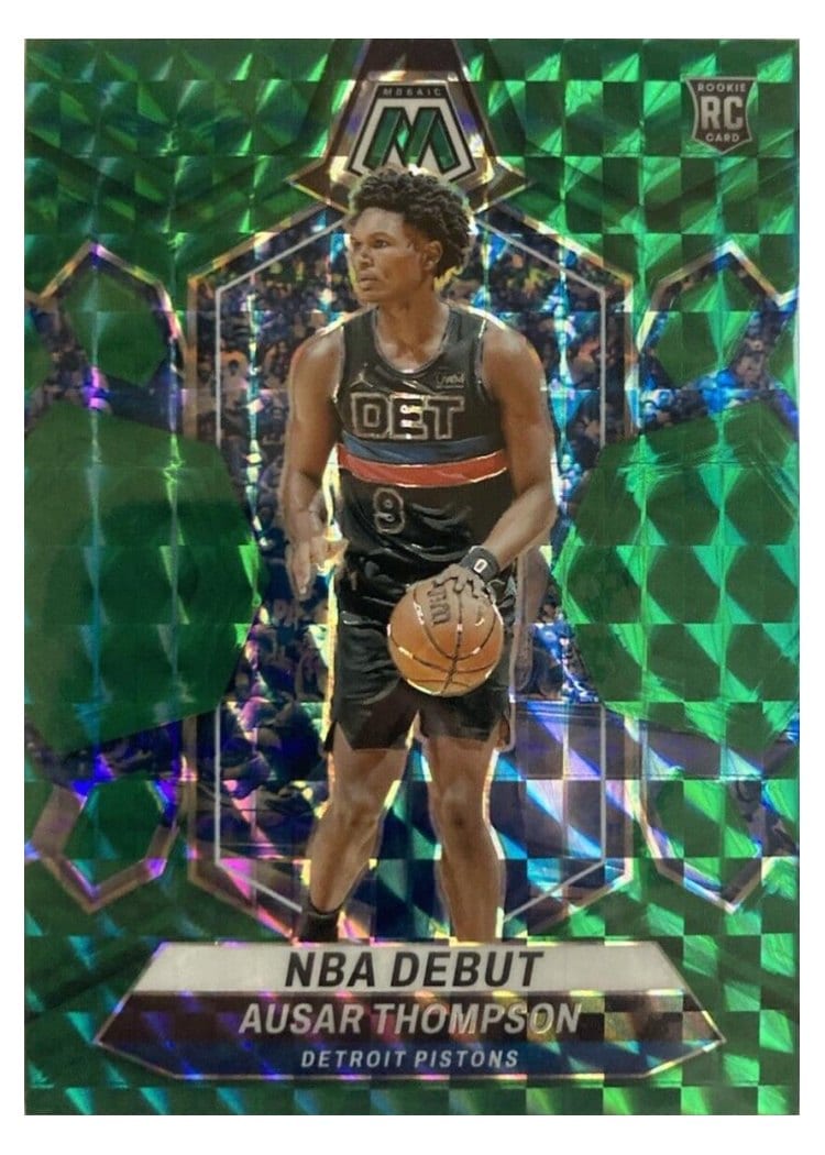 2023-24 Panini Mosaic Base Set Ausar Thompson Green Fusion Choice #262 card
