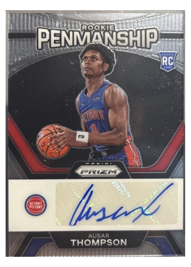 2023-24 Panini Prizm Rookie Penmanship Ausar Thompson #RP-ASR card