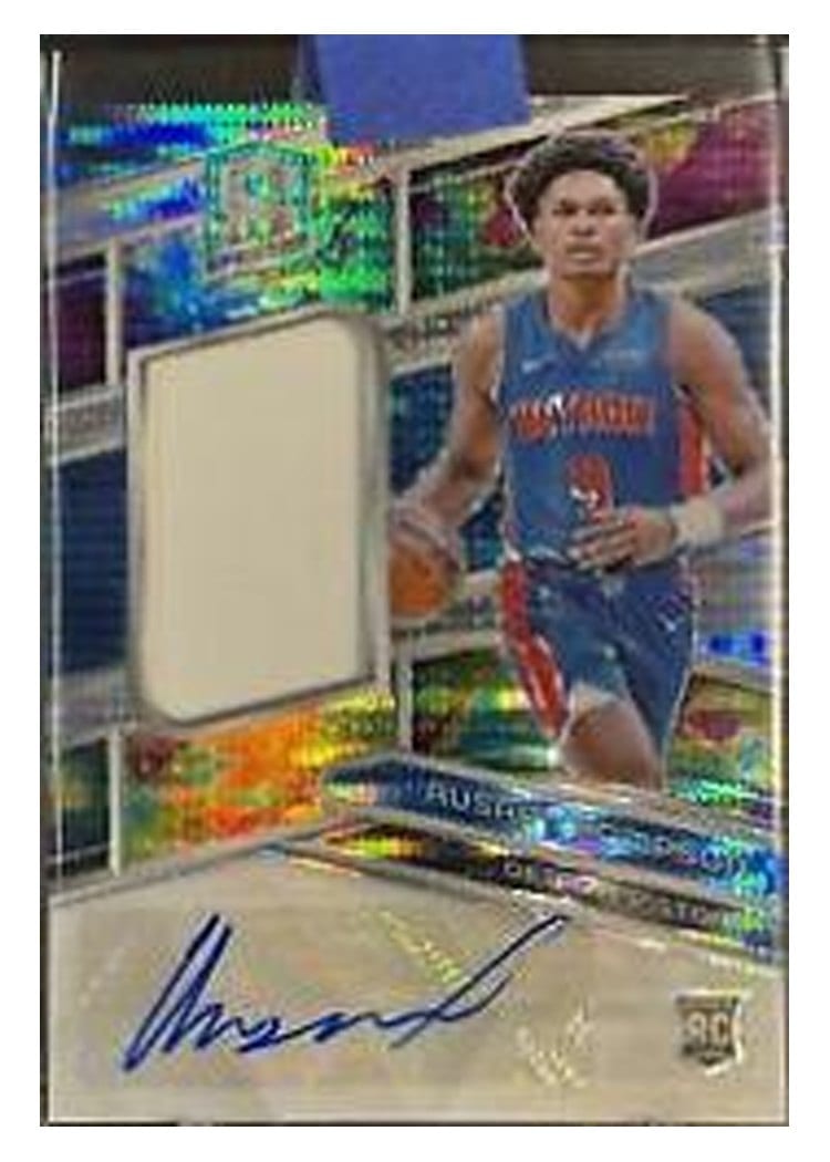 2023-24 Panini Spectra Base Set Ausar Thompson Celestial Jersey Autograph #226 card