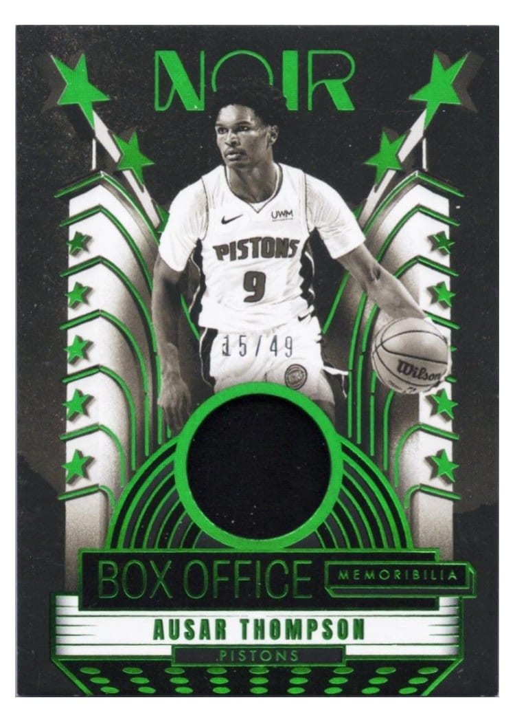 2024-25 Panini Noir Box Office Memorabilia Set Ausar Thompson #21
