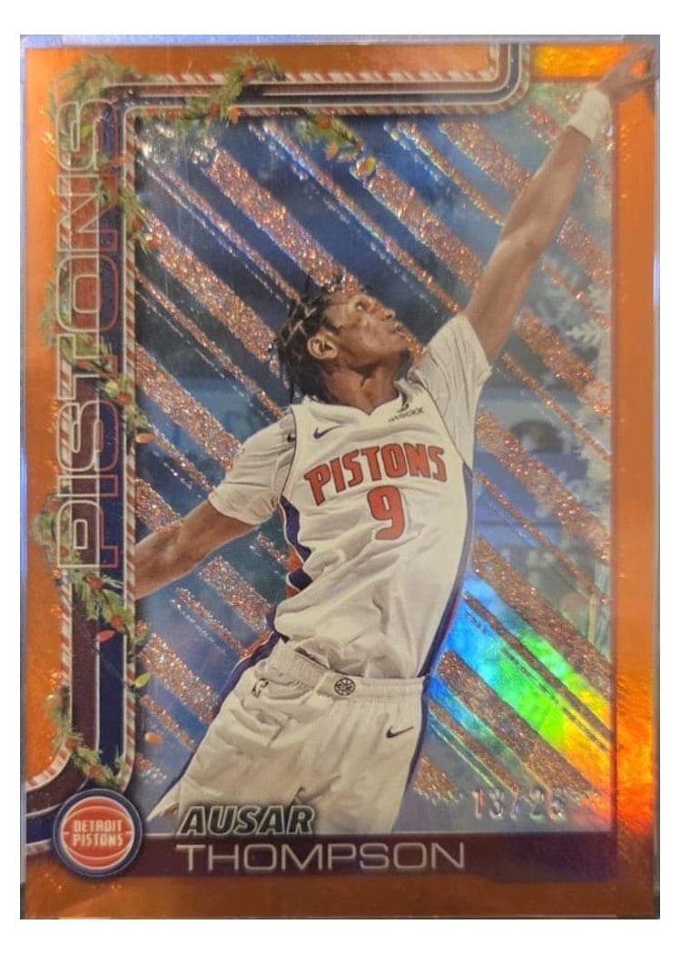 2025-26 Topps Base Set Ausar Thompson Holo Orange Foil #44 card