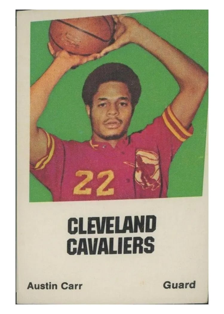 1972 Comspec Austin Carr card