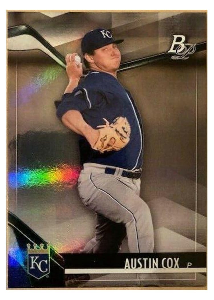 2021 Bowman Platinum Top Prospects Austin Cox #TOP-14 card