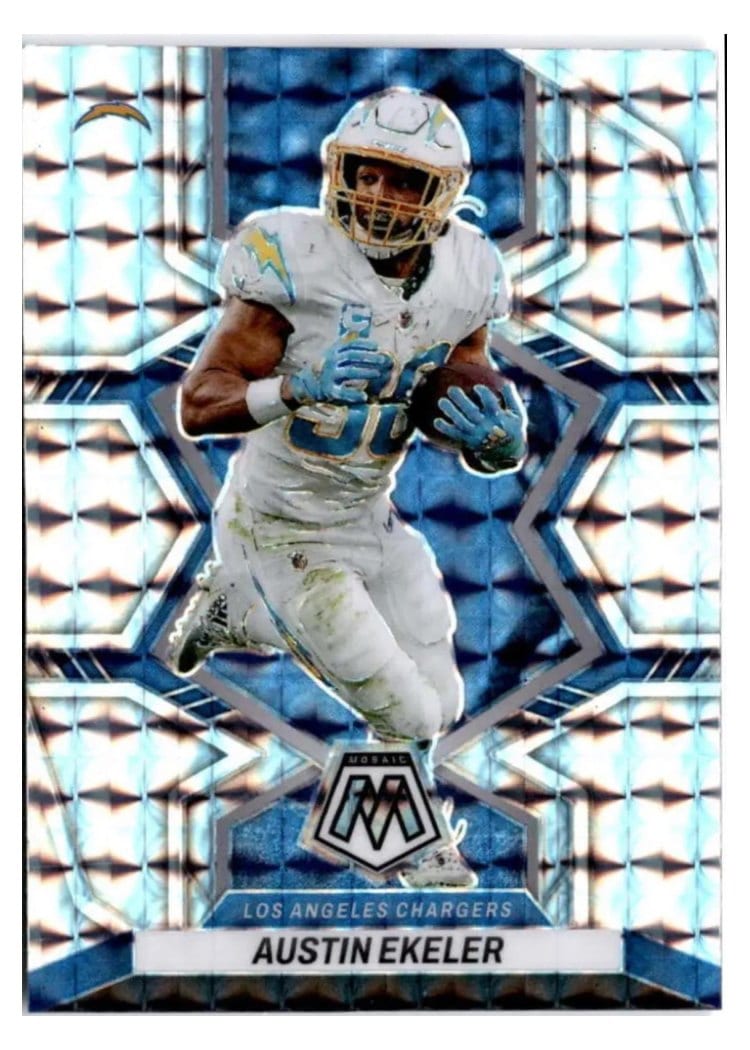 2022 Panini Mosaic Base Set Austin Ekeler #102 card