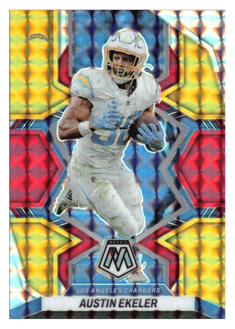 2022 Panini Mosaic Base Set Austin Ekeler #102 card