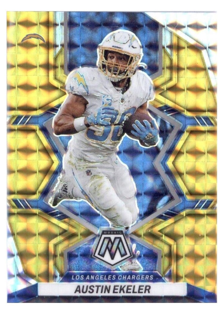 2022 Panini Mosaic Base Set Austin Ekeler #102 card