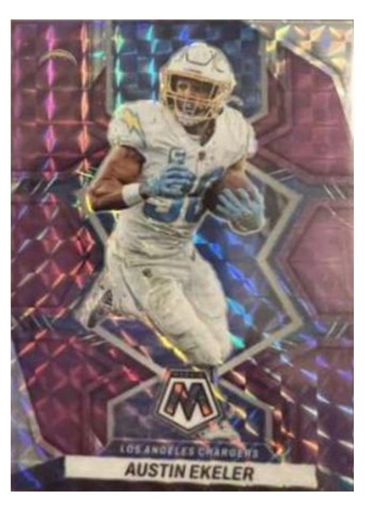 2022 Panini Mosaic Base Set Austin Ekeler #102 card