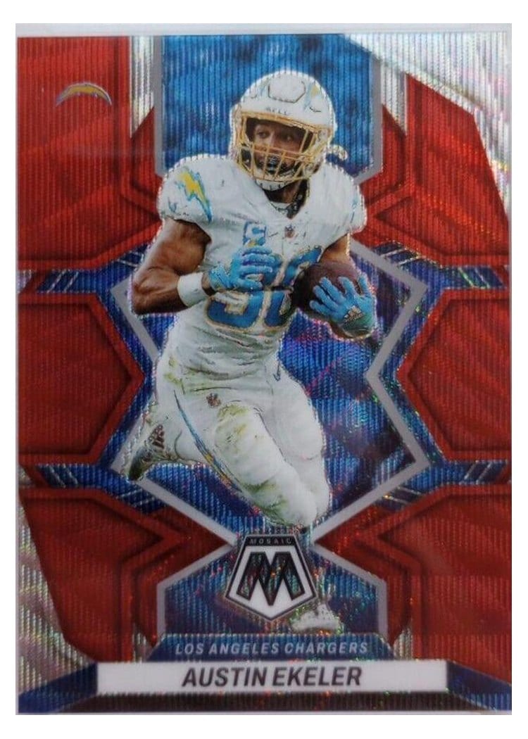 2022 Panini Mosaic Base Set Austin Ekeler #102 card