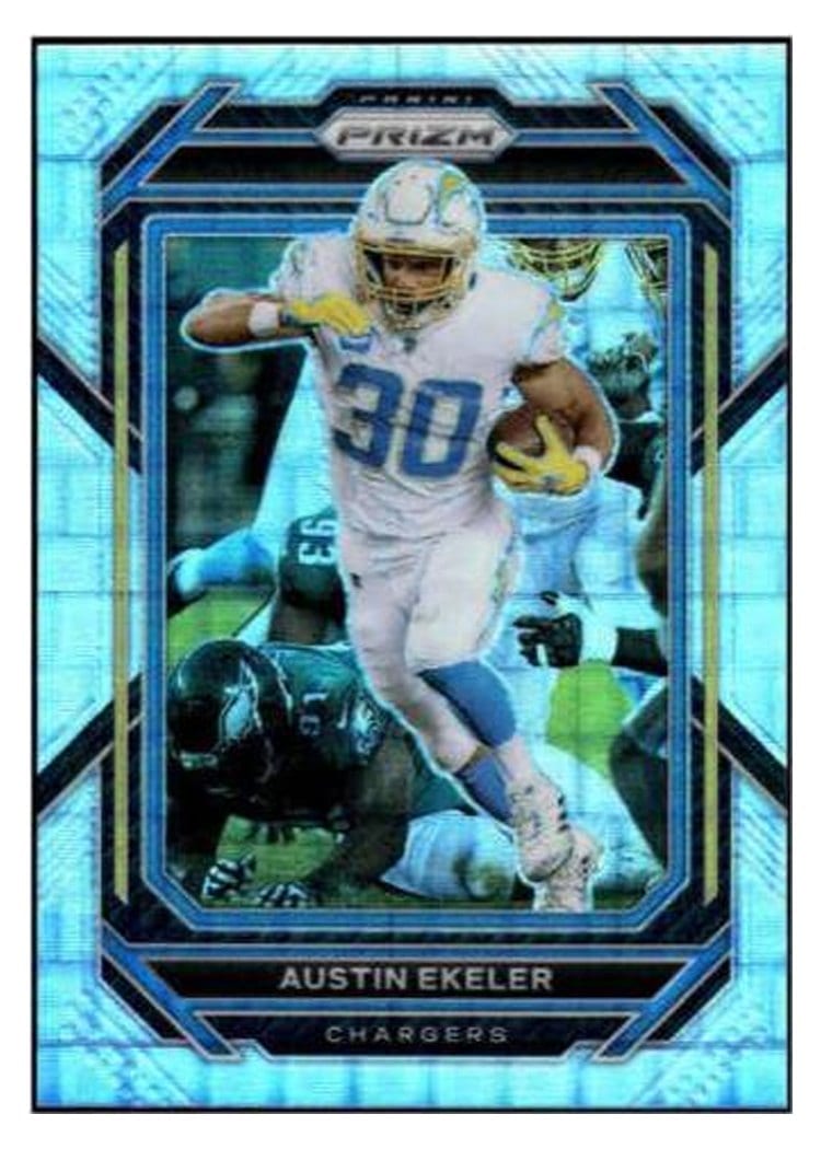 2022 Panini Prizm Base Set Austin Ekeler Pandora #150 card