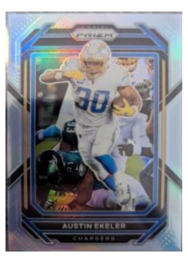 2022 Panini Prizm Base Set Austin Ekeler Silver #150 card