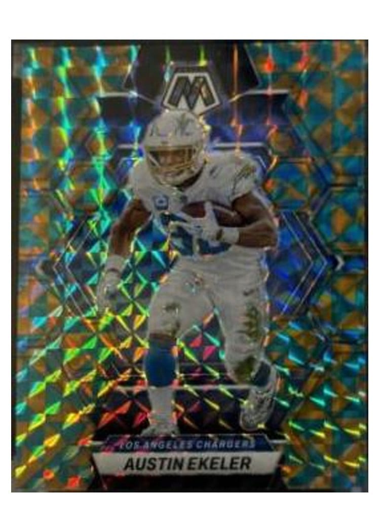 2023 Panini Mosaic Base Set Austin Ekeler Tessellation #128 card