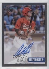 2021 Bowman Heritage Chrome Prospect Autographs Austin Hendrick #93PA-AH card