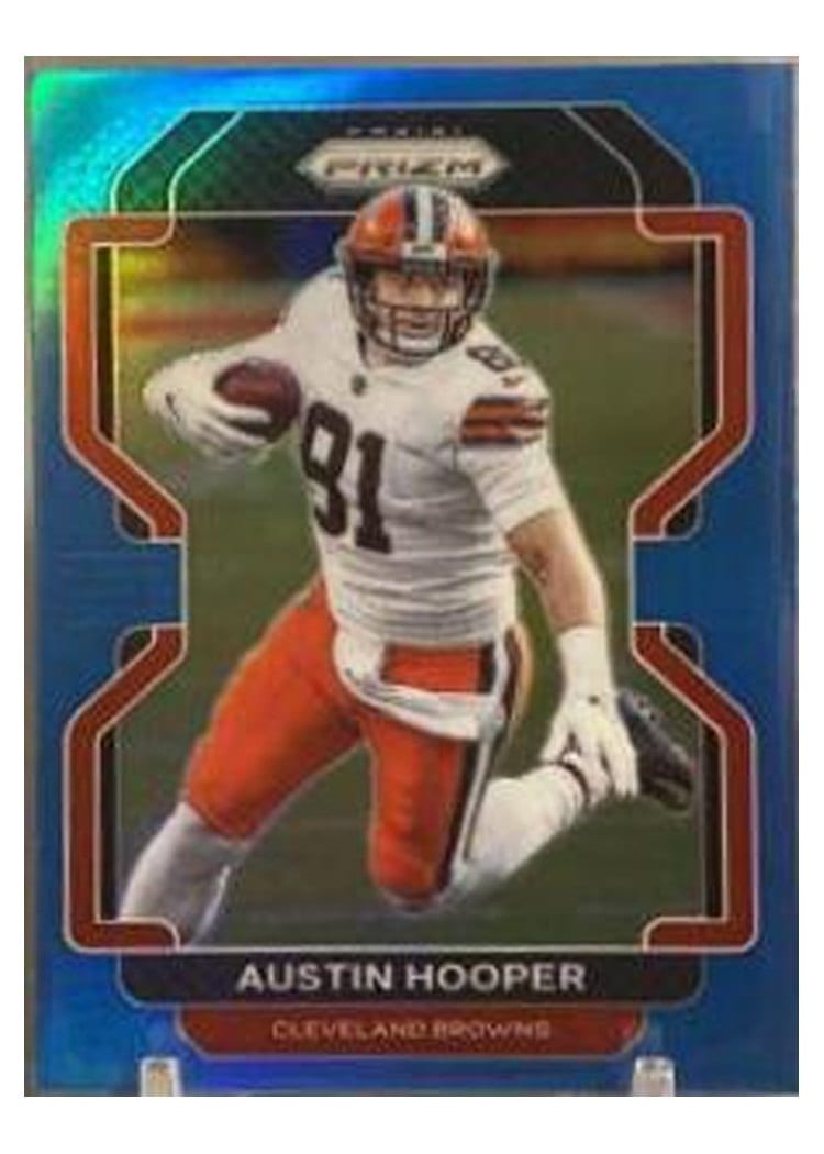 2021 Panini Prizm Base Set Austin Hooper Light Blue Prizm #262 card