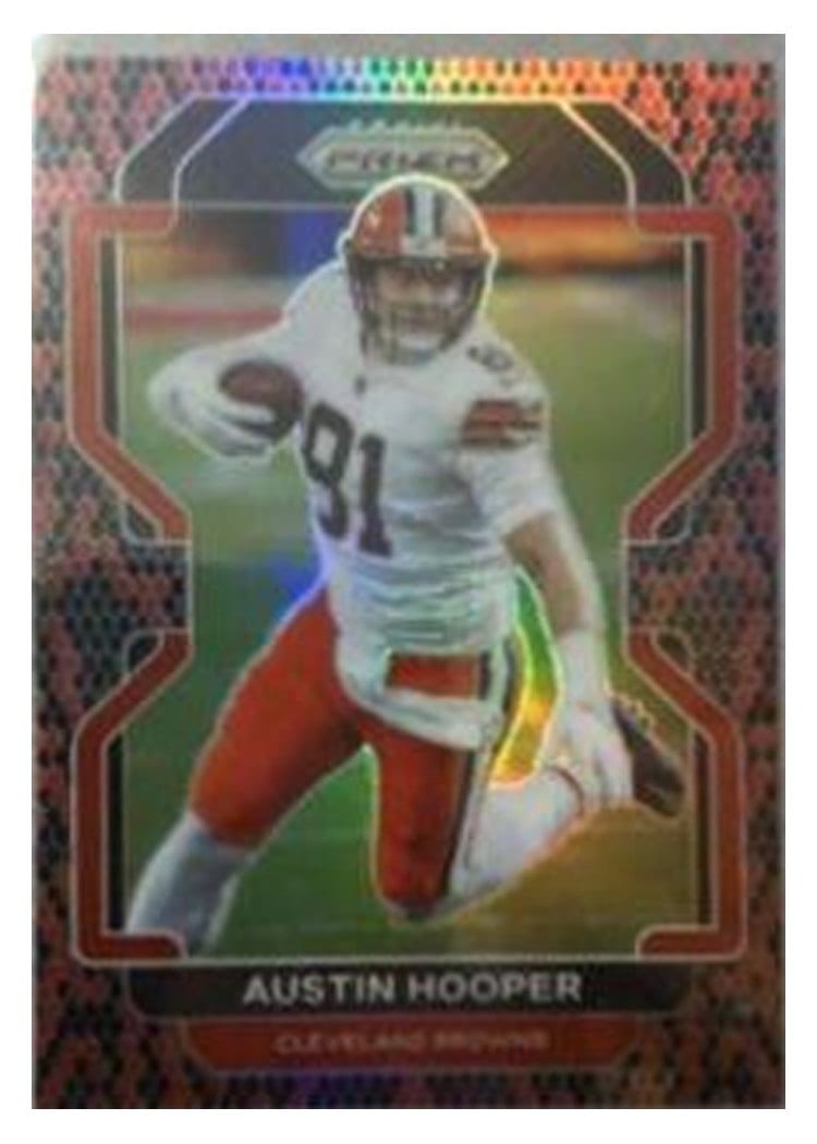 2021 Panini Prizm Base Set Austin Hooper #262 card