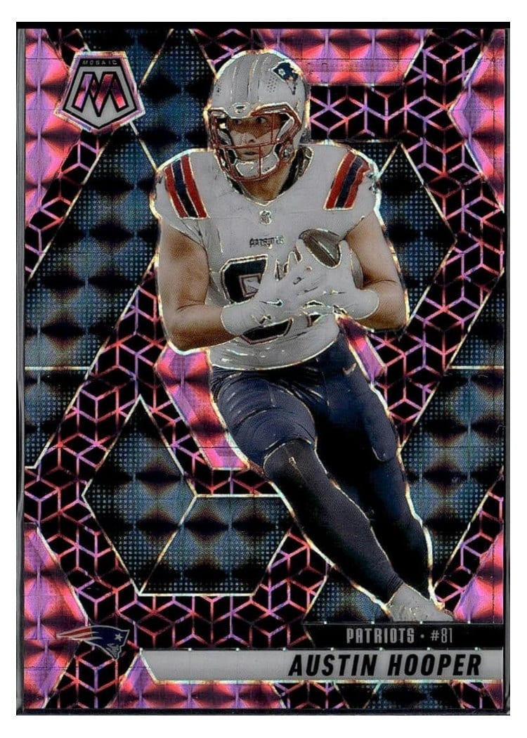 2025 Panini Mosaic Base Set Austin Hooper Pink Spectris #204