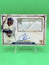 2024 Topps Inception MLB First Milestones Autographed Relic Austin Martin #FMAR-AM card