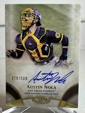 2021 Topps Tier One Break Out Autographs Austin Nola #BOA-ANO card