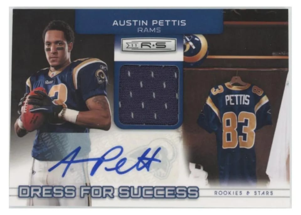 2011 Panini Rookies & Stars Dress for Success Jersey Austin Pettis #26 card
