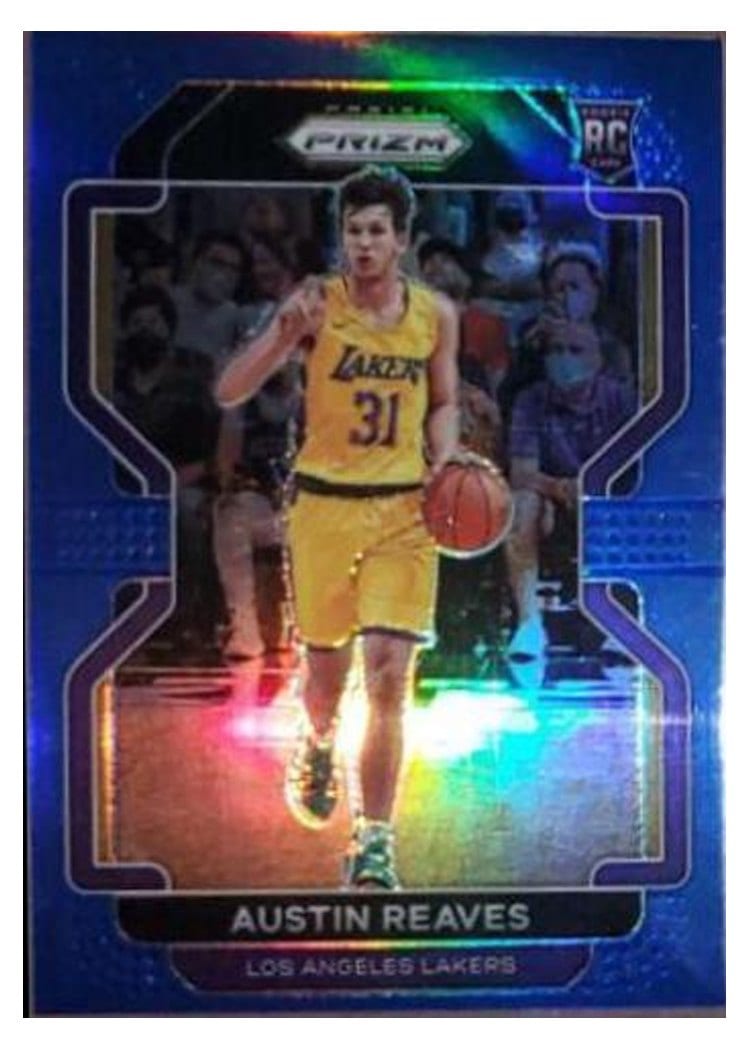 2021 Panini Prizm Austin Reaves Blue Prizm #165 card