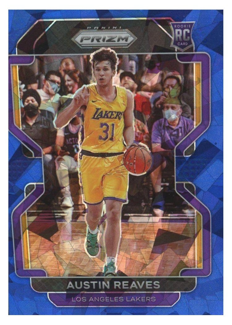 2021 Panini Prizm Austin Reaves Blue Ice Prizm #165 card