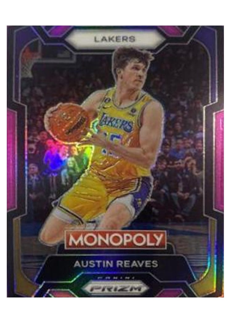 2023-24 Panini Prizm Monopoly Base Set Austin Reaves Pink #42 card