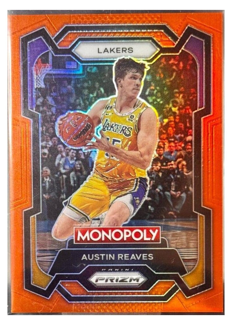 2023-24 Panini Prizm Monopoly Base Set Austin Reaves Orange #42 card
