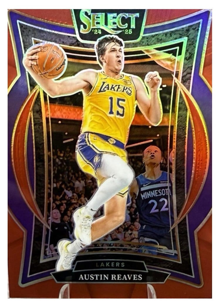 2024-25 Panini Select Base Set Austin Reaves Red Prizm #40 card
