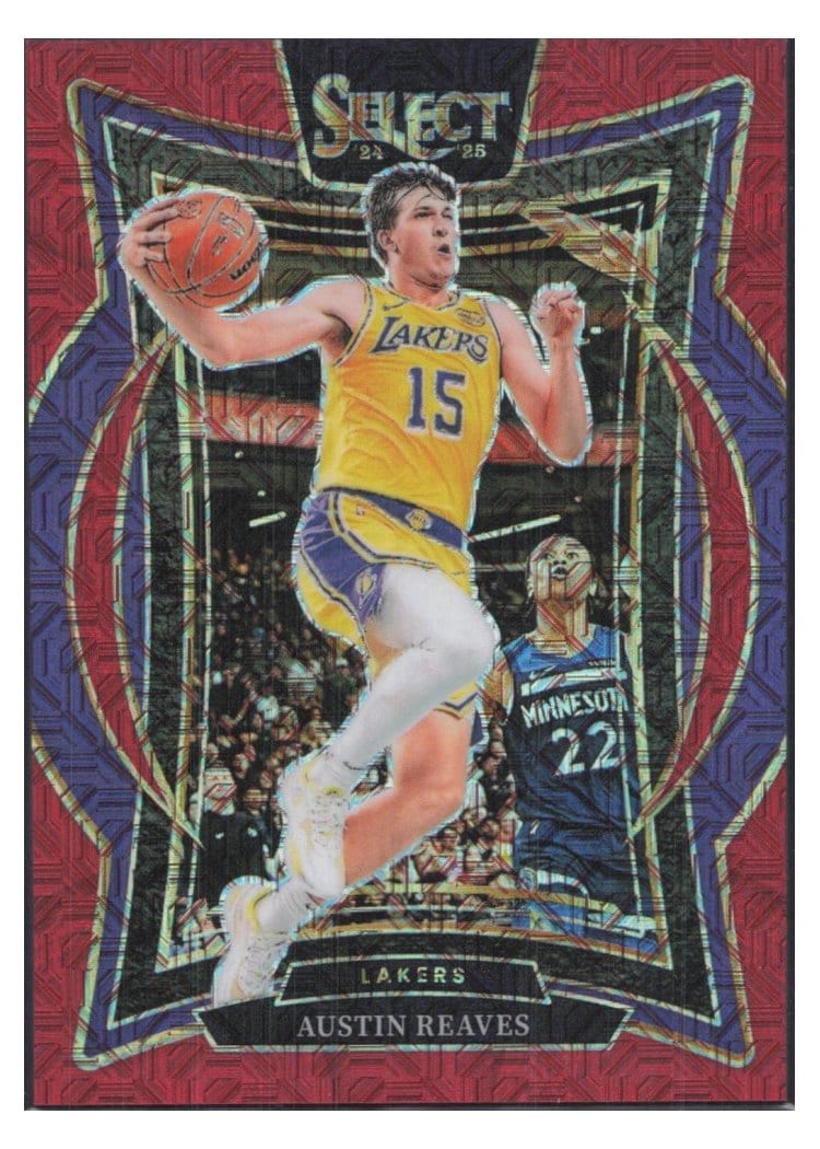 2024-25 Panini Select Base Set Austin Reaves Red Mojo Prizm #40 card