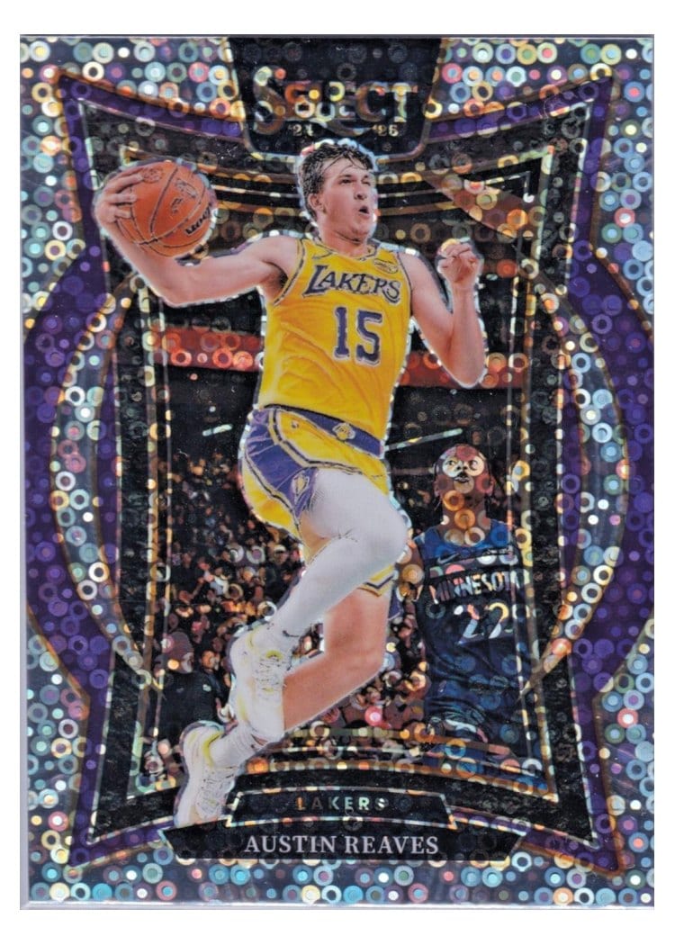 2024-25 Panini Select Base Set Austin Reaves Disco Prizm #40 card