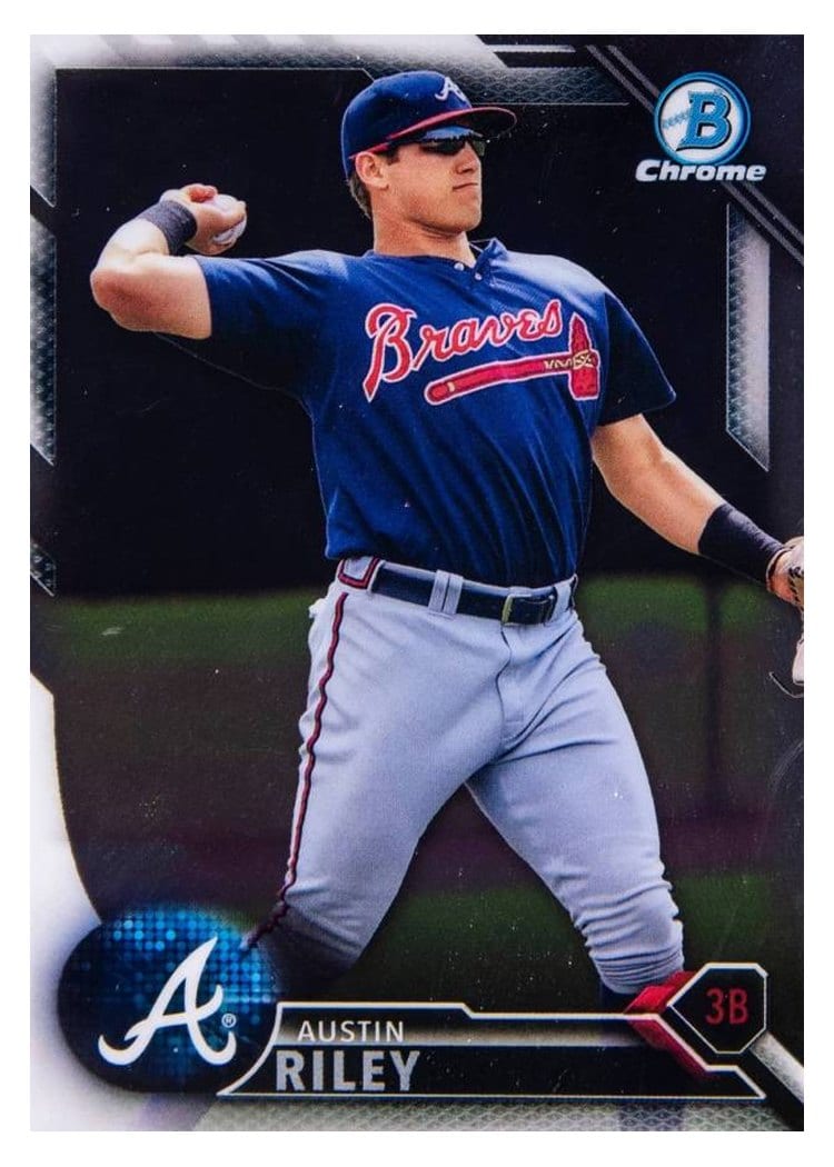2016 Bowman Chrome Prospects Austin Riley #BCP202 card