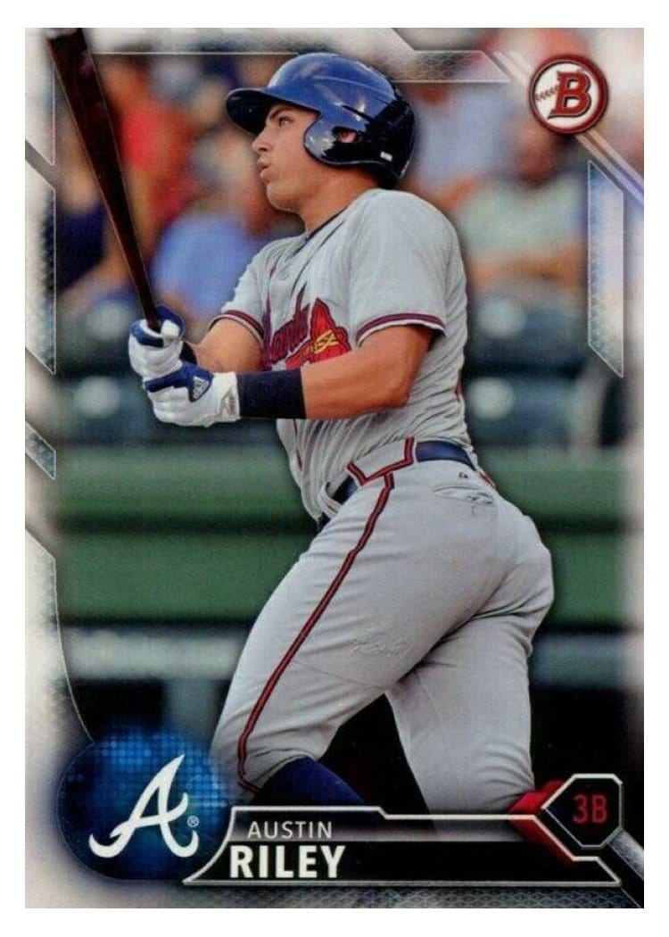 2016 Bowman Draft Base Set Austin Riley #BD-165 card