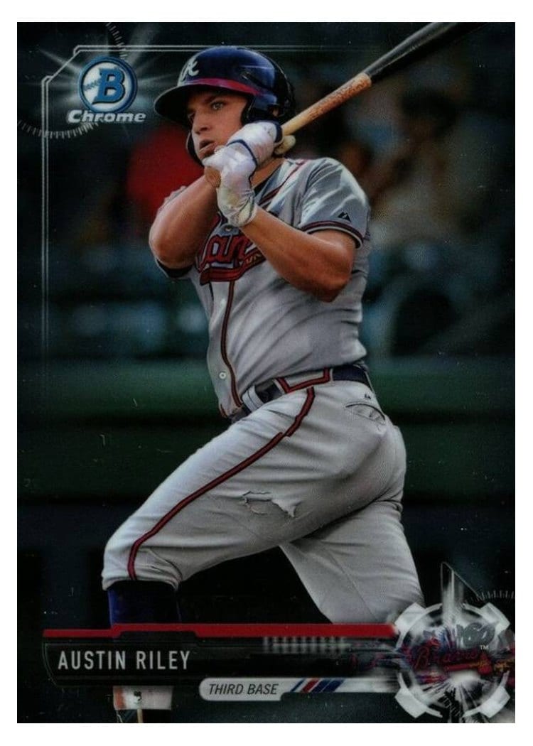 2017 Bowman Chrome Prospects Austin Riley #BCP161 card