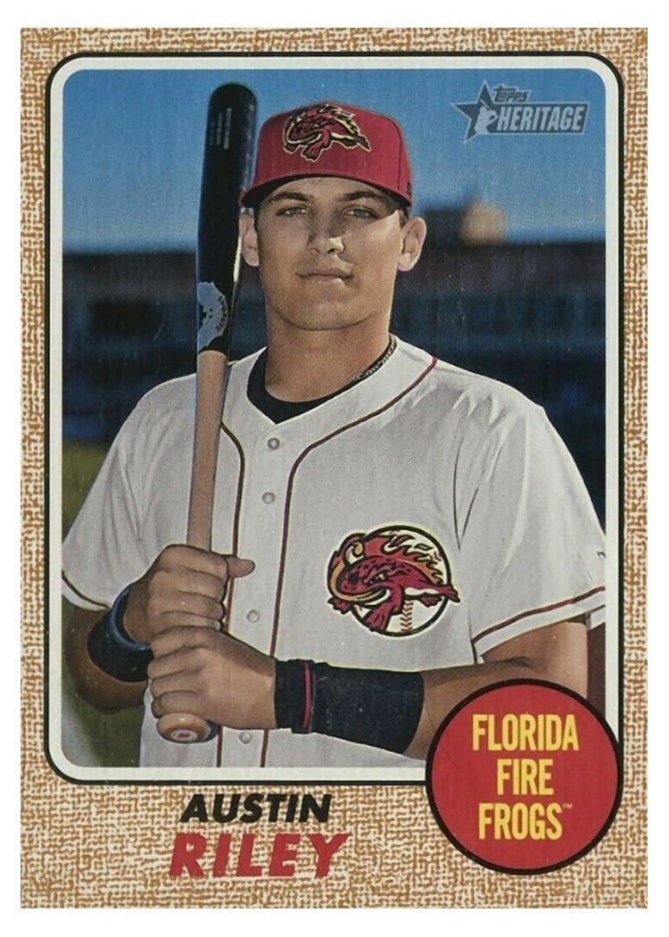 2017 Topps Heritage Minor League Base Set Austin Riley #170 card