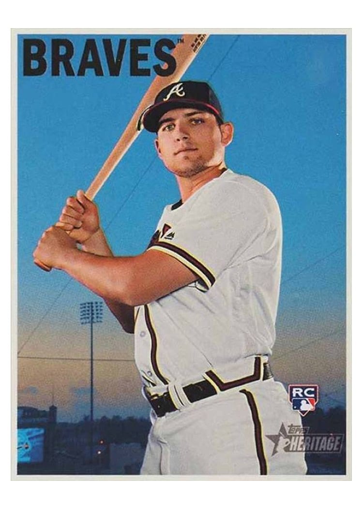 2019 Topps Heritage Base Set Austin Riley #614 card