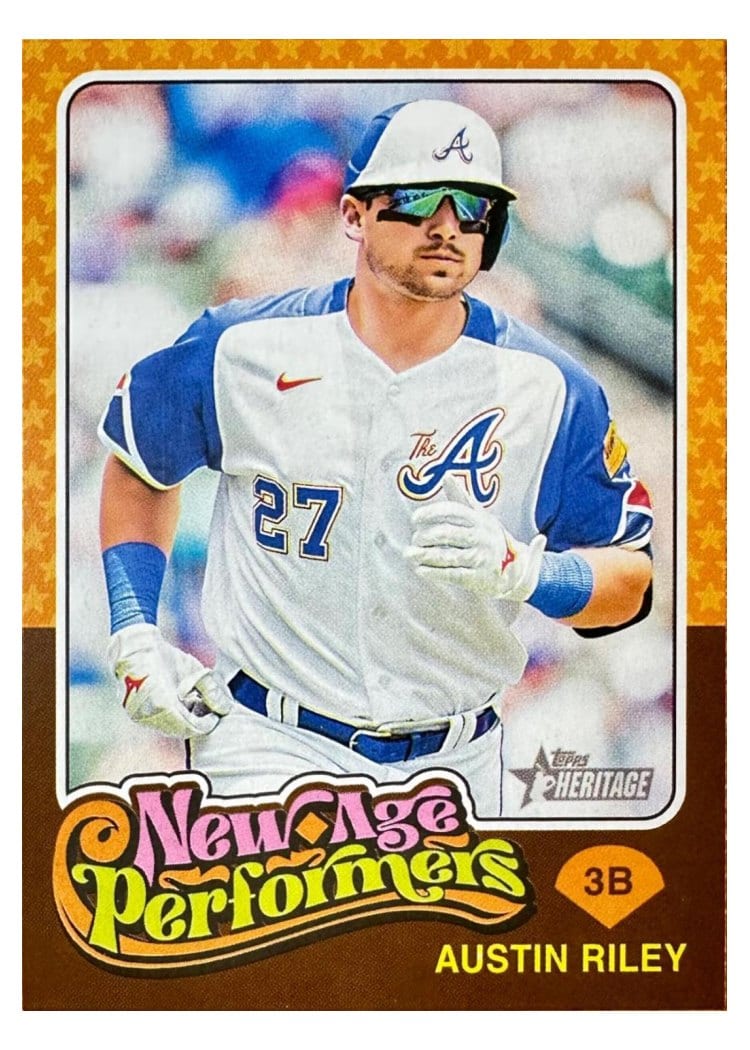 2024 Topps Heritage Mini New Age Performers Austin Riley #NAP-18 card