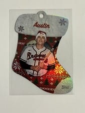 2024 Topps Holiday Stocking Die Cut Ornaments Austin Riley #SDC-14 card