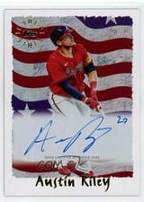 2025 Topps Archives 1995 Topps Cyberstats Autographs Austin Riley #95CA-AR