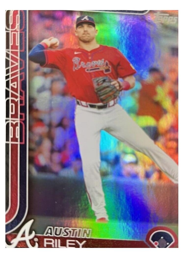 2025 Topps Base Set Austin Riley Black Foil #54 card