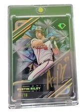 2025 Topps Diamond Icons Black PolychromatINK Autographs Austin Riley #BPA-AR card