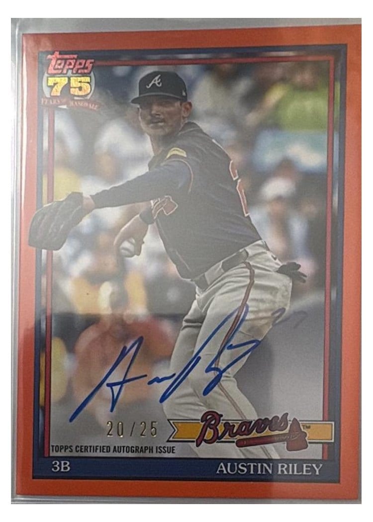 2026 Topps 1991 Topps Autographs Austin Riley #91A-RIL card