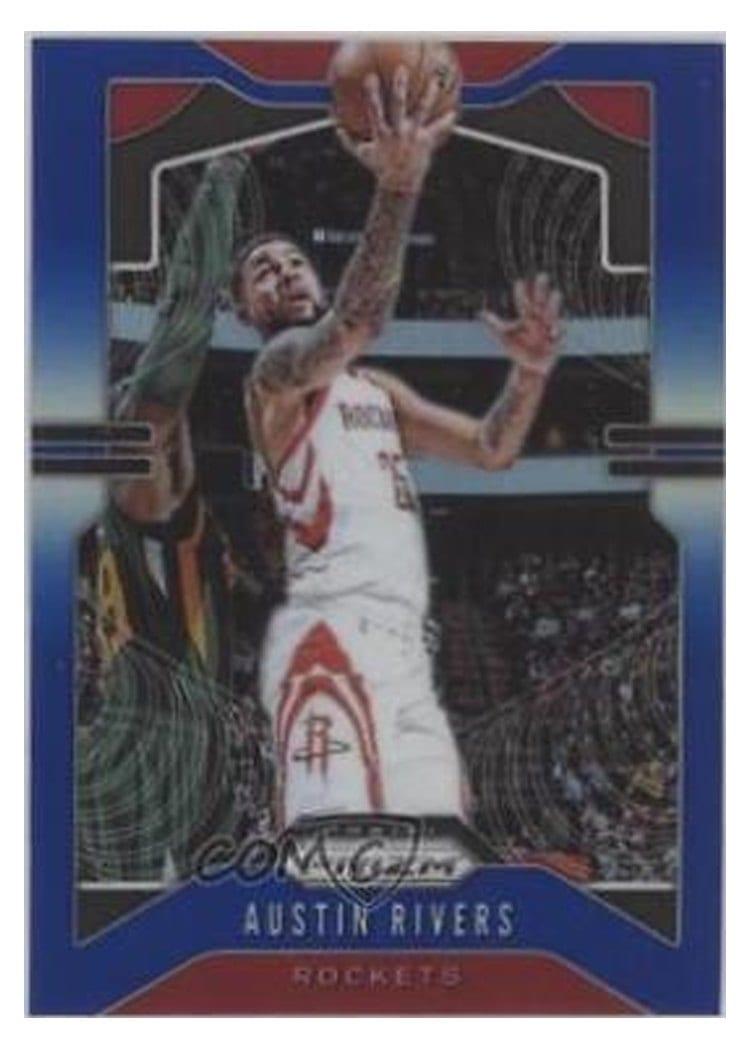 2019-20 Panini Prizm Base Set Austin Rivers Blue Prizm #213 card