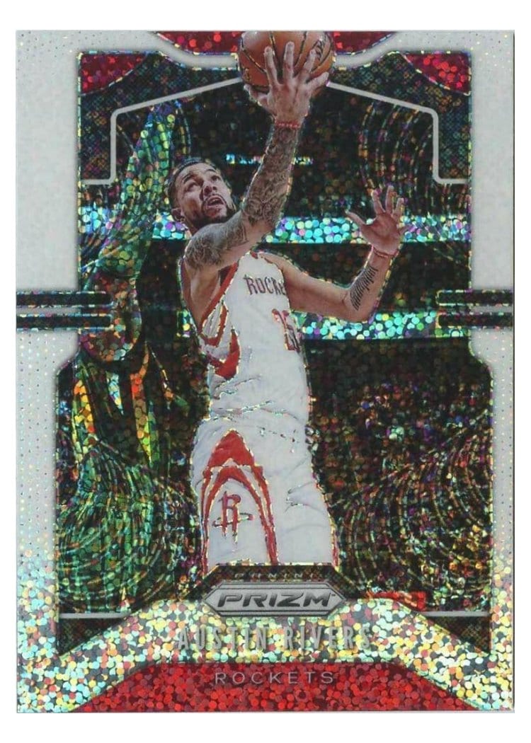 2019-20 Panini Prizm Base Set Austin Rivers White Sparkle Prizm #213 card