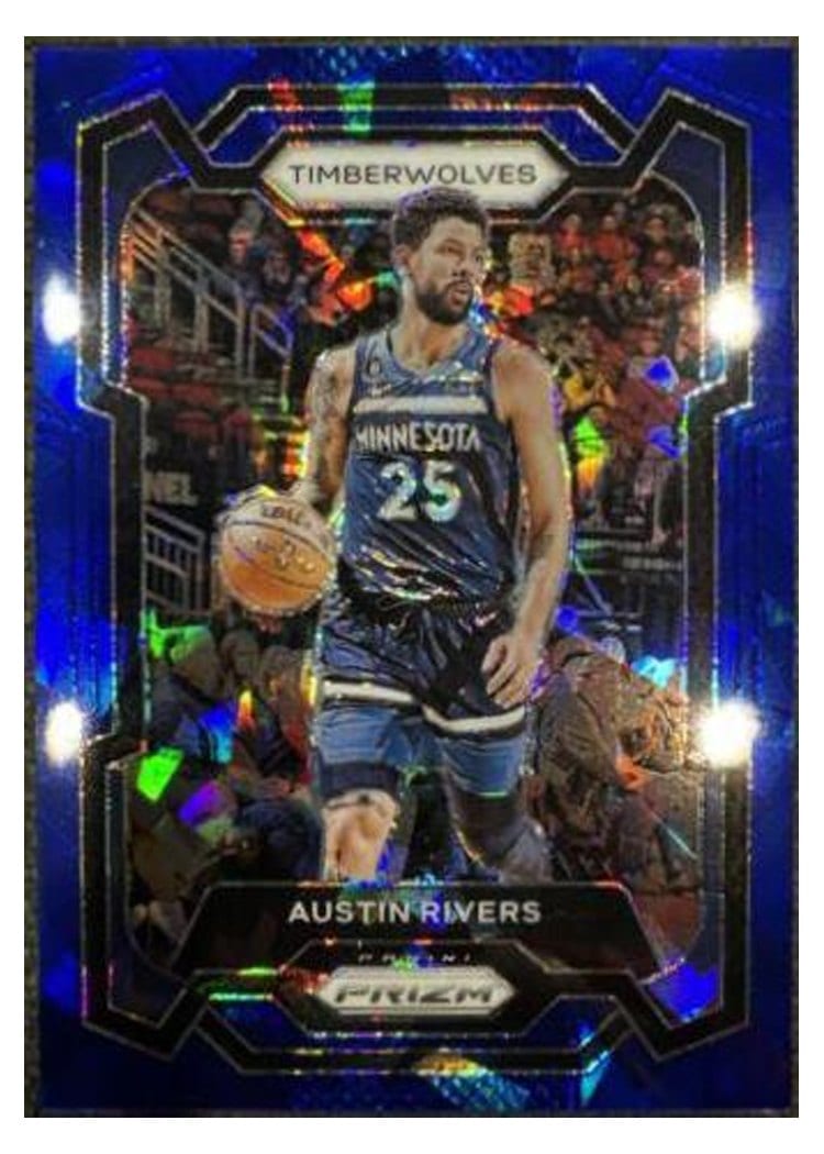 2023-24 Panini Prizm Base Set Austin Rivers Blue Ice #278 card