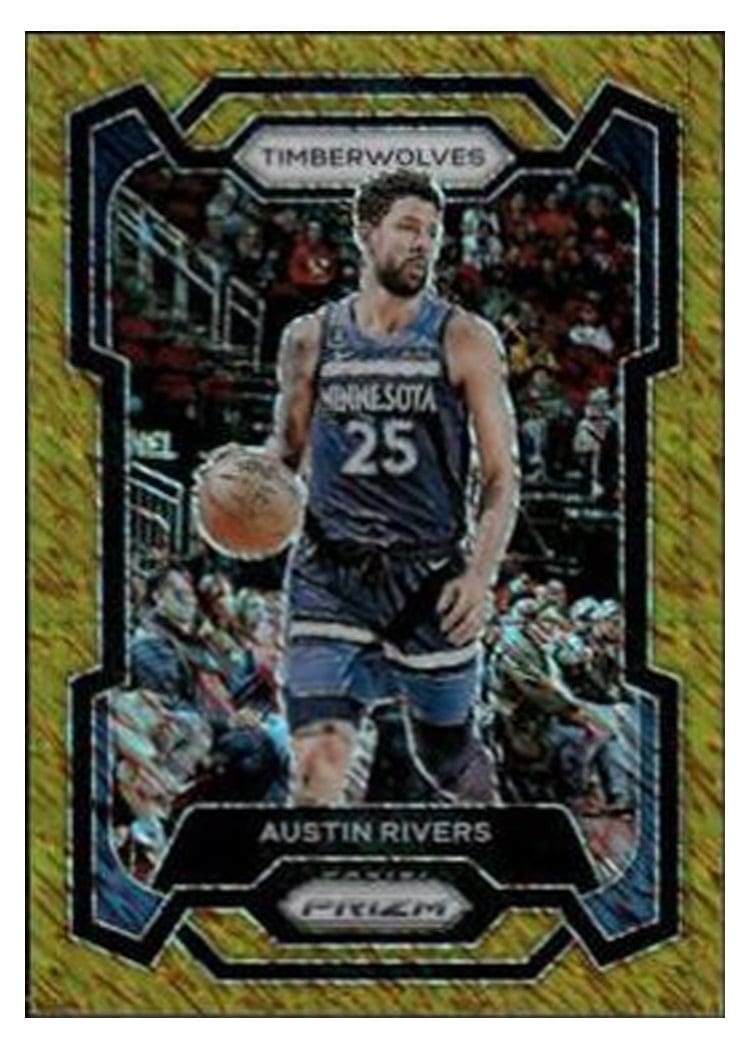 2023-24 Panini Prizm Base Set Austin Rivers Gold Shimmer #278 card