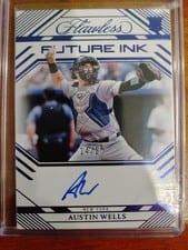 2024 Panini Flawless Future Ink Austin Wells #FI-AW card