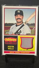 2024 Topps Heritage Clubhouse Collection Relic Austin Wells #CCR-AW card
