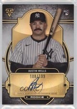 2024 Topps Triple Threads Rookie Autograph Austin Wells #RA-AW card